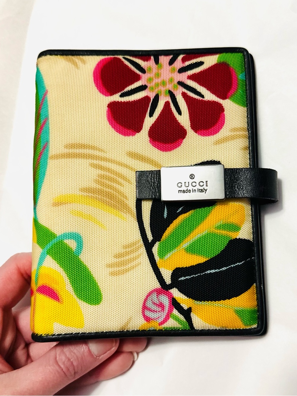 Gucci AUTHENTIC Vintage 2000 Tom Ford Flower Logo Agenda Binder y2k